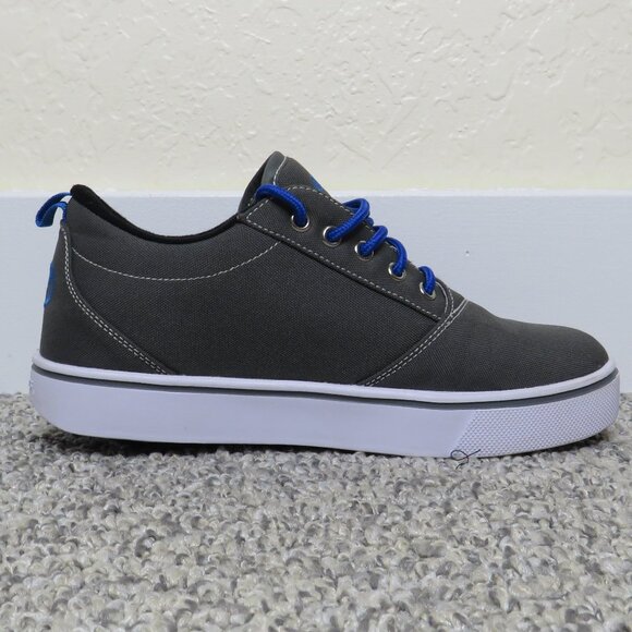 Heelys* Original Single Rear PRO 20 Wheel Gray/Blue Skate Shoes~ Size YTH 6 USA - Picture 4 of 11